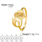 JuliaFashion-Cute Sleepy Cat Stainless Steel Ring