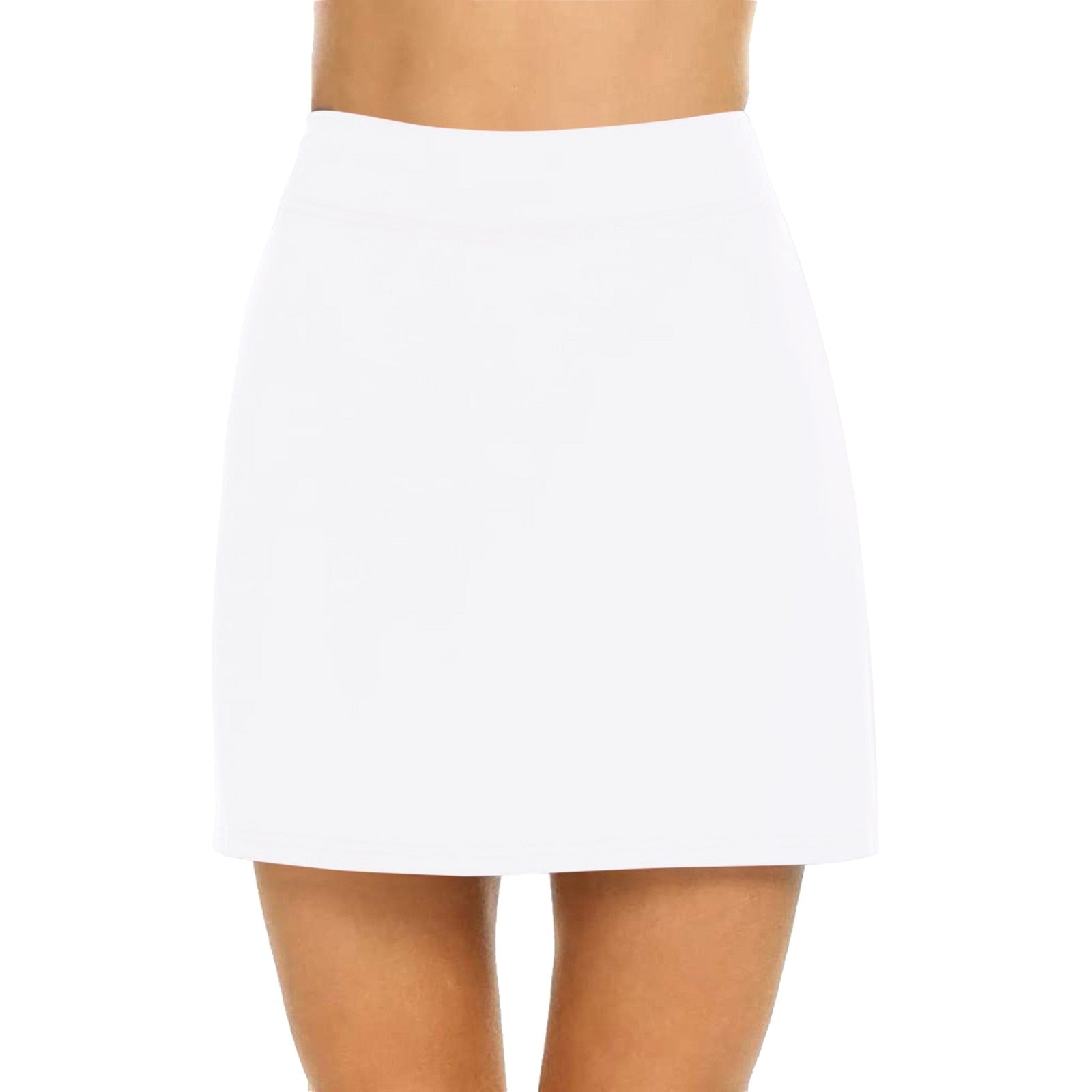 JuliaFashion-Breathable Solid Color Yoga Short Skirt