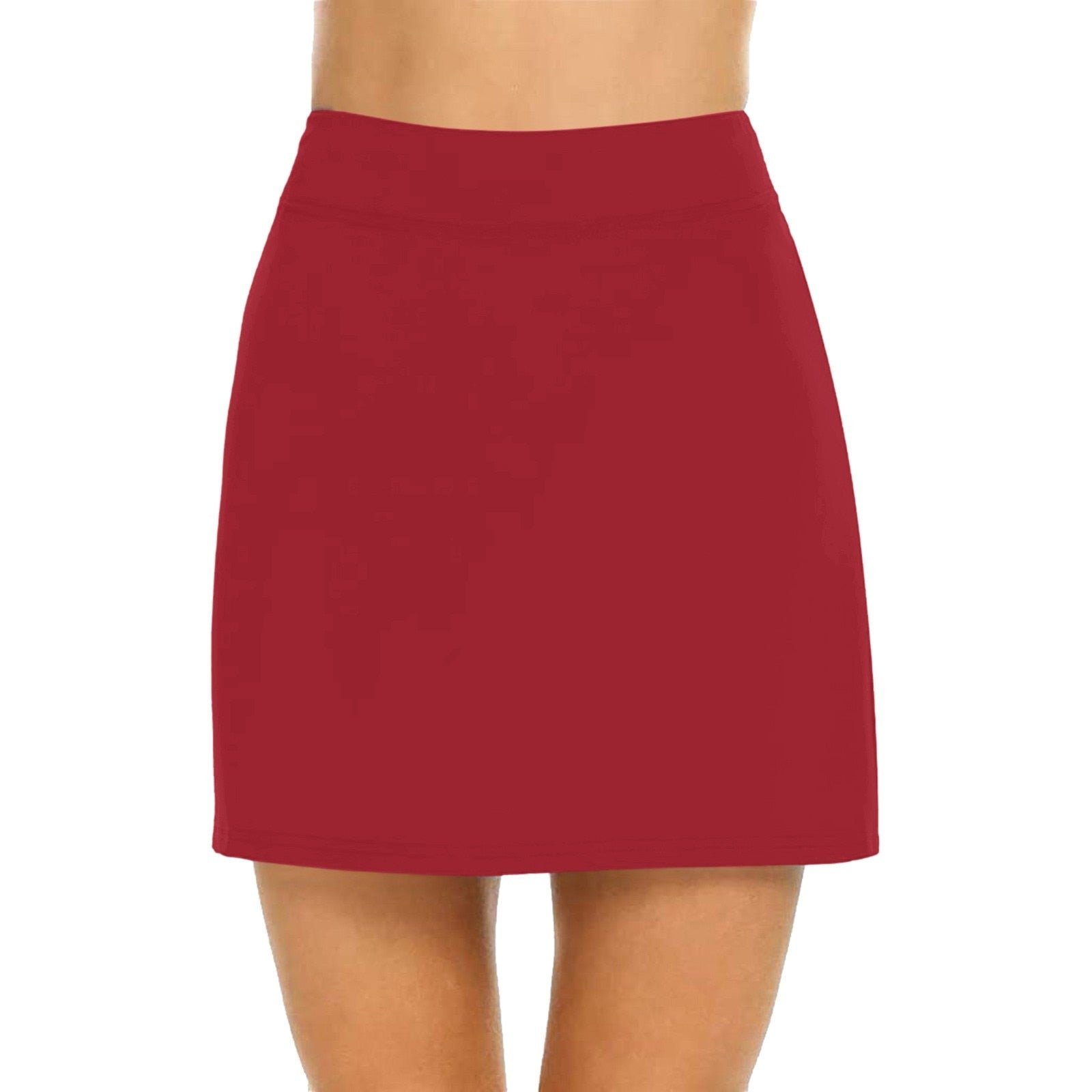 JuliaFashion-Breathable Solid Color Yoga Short Skirt
