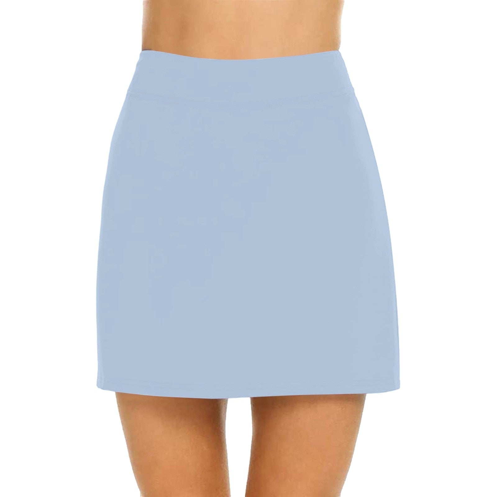 JuliaFashion-Breathable Solid Color Yoga Short Skirt
