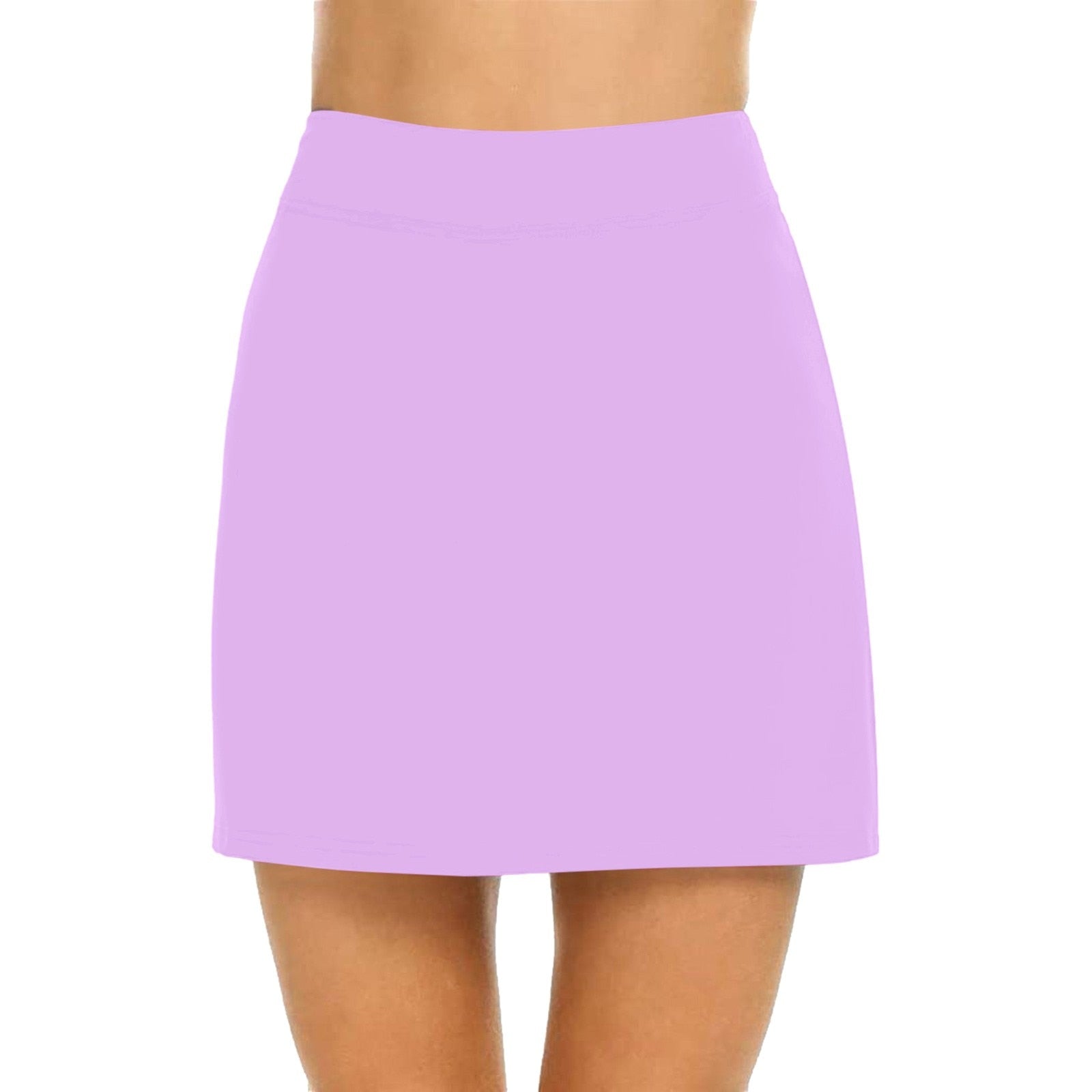 JuliaFashion-Breathable Solid Color Yoga Short Skirt