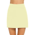 JuliaFashion-Breathable Solid Color Yoga Short Skirt