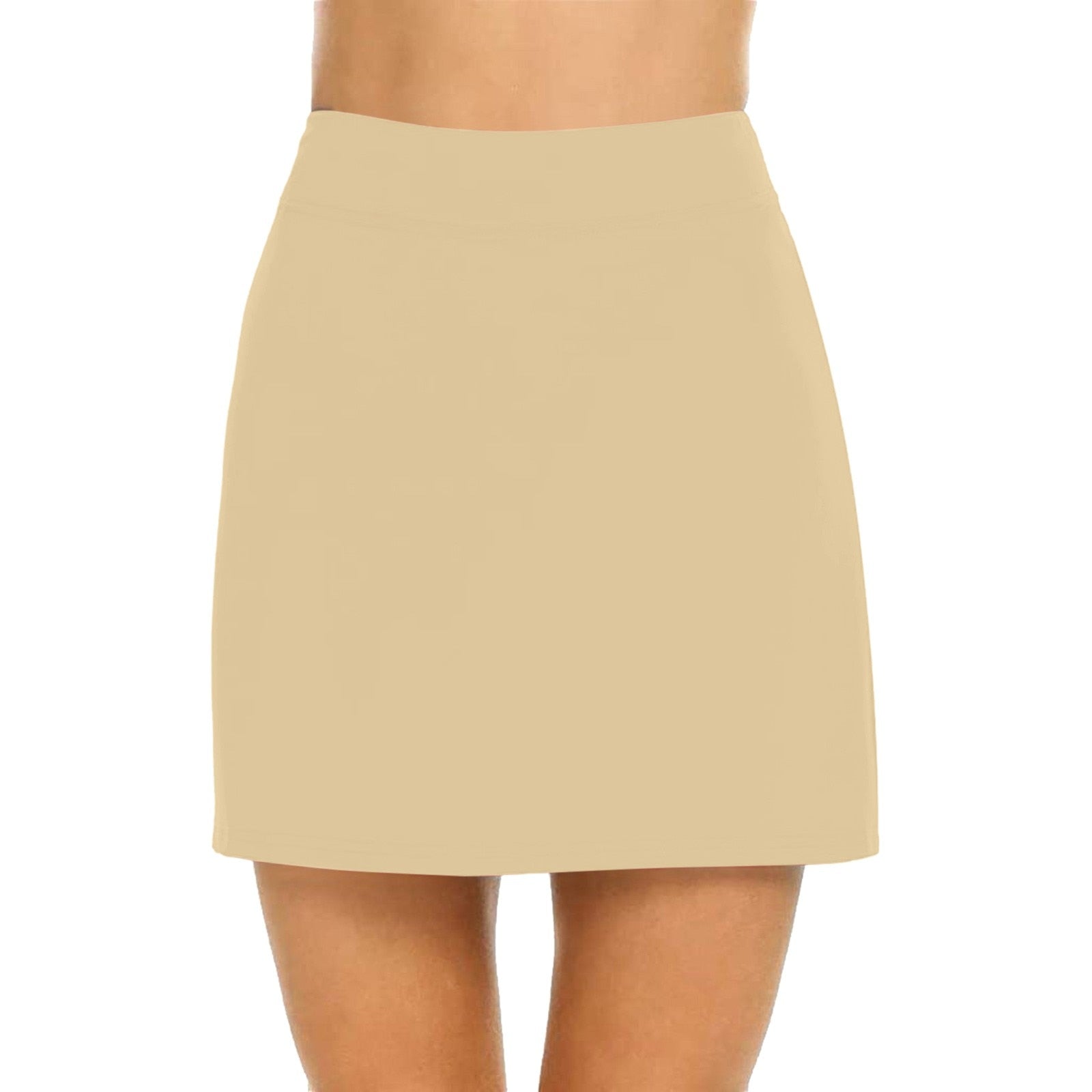JuliaFashion-Breathable Solid Color Yoga Short Skirt