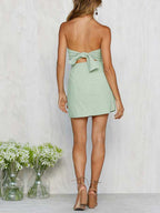 JuliaFashion-Little By Little Off-The-Shoulder Bodycon Dress