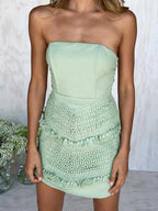 JuliaFashion-Little By Little Off-The-Shoulder Bodycon Dress