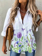 JuliaFashion-Loose Large Size Women's Shirt