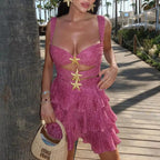 Starfish Glitter Mini Dress