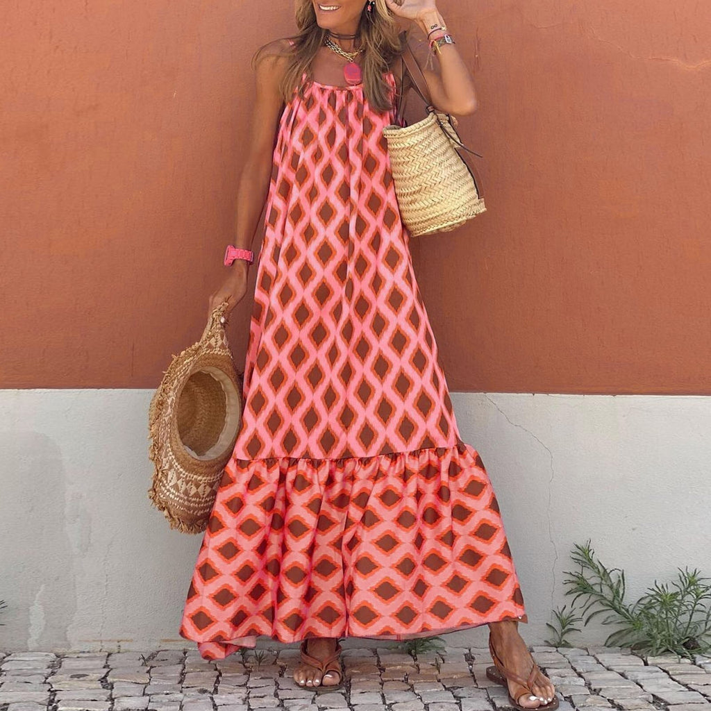 JuliaFashion - Sleeveless Vacation Shift Dress