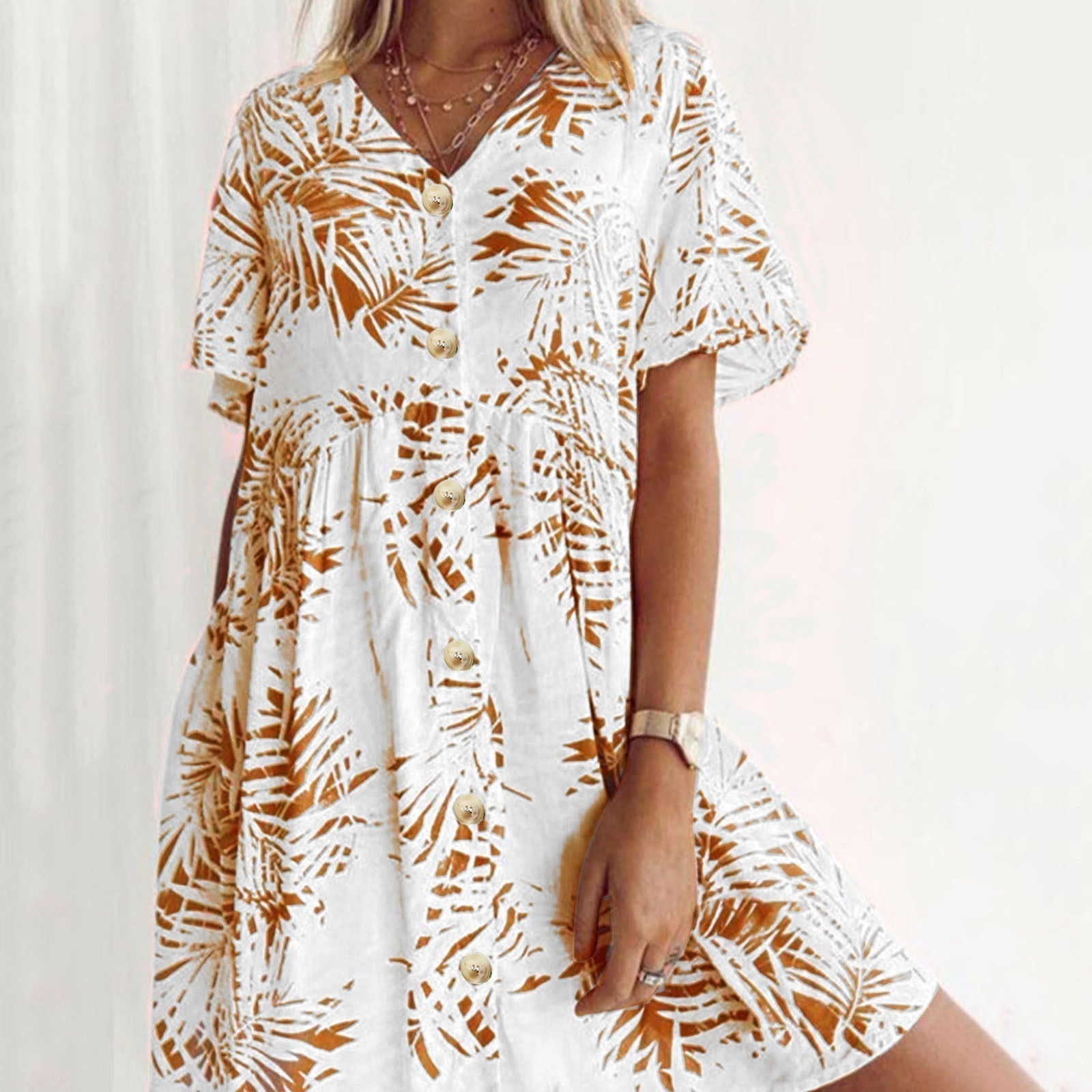 JuliaFashion - Vintage Mini T Shirt Dress