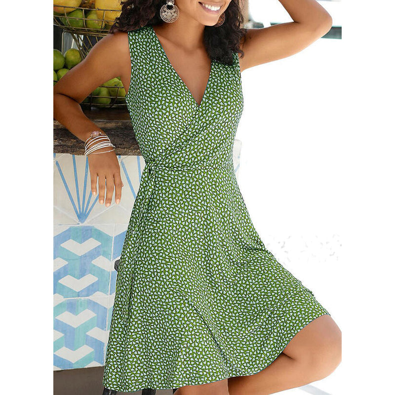 JuliaFashion - 2024 Summer Plus Size Women's Casual Polka Dot Dress