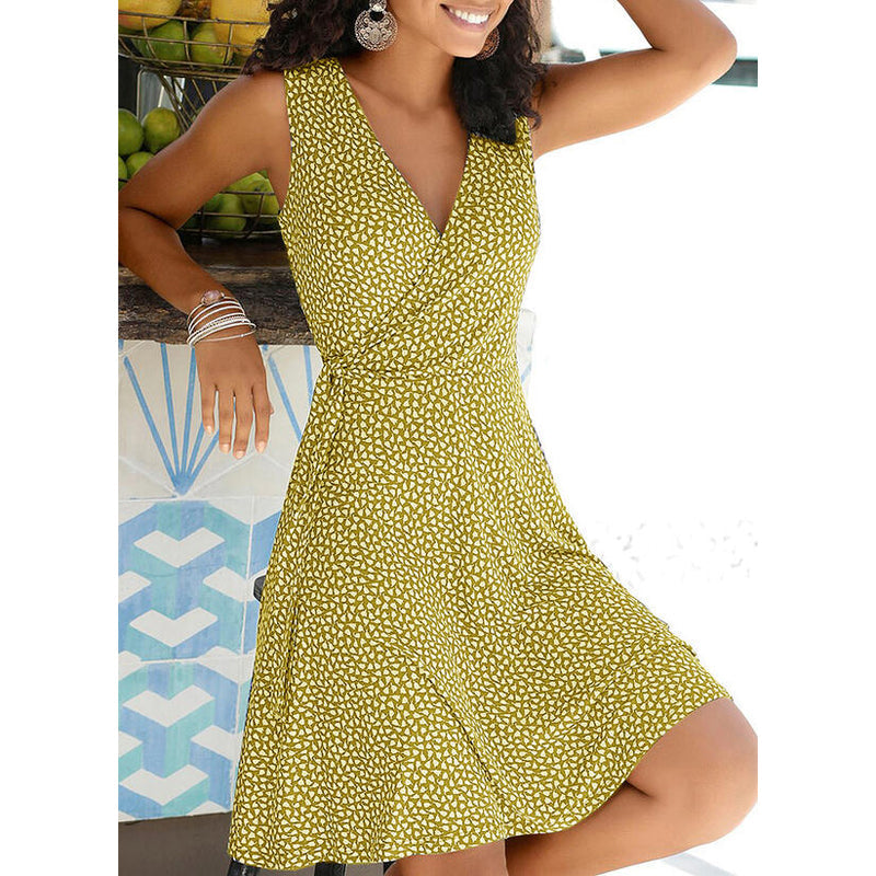 JuliaFashion - 2024 Summer Plus Size Women's Casual Polka Dot Dress