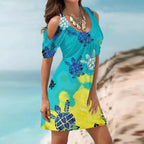 JuliaFashion - Sexy Short Sleeve Summer Boho Dress