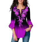 JuliaFashion - 2024 Vintage Gradient Color Streetwear