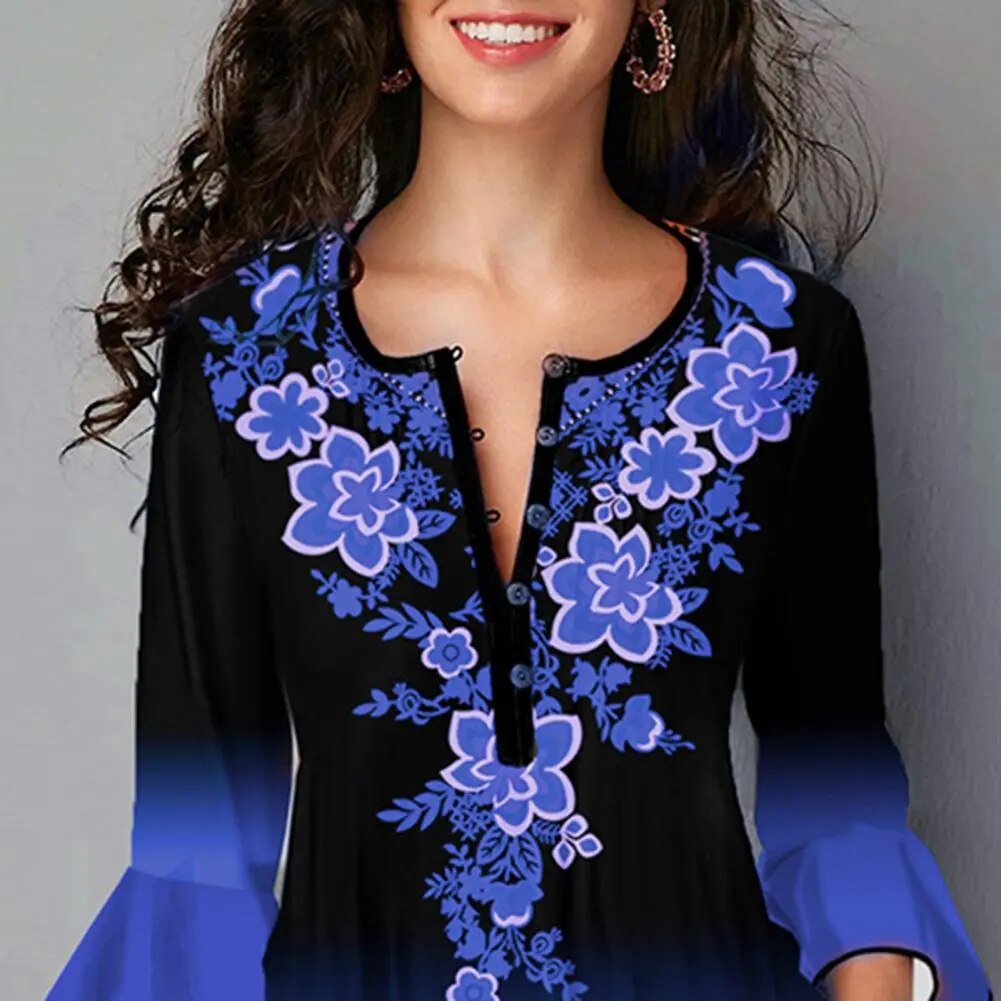 JuliaFashion - 2024 Vintage Gradient Color Streetwear