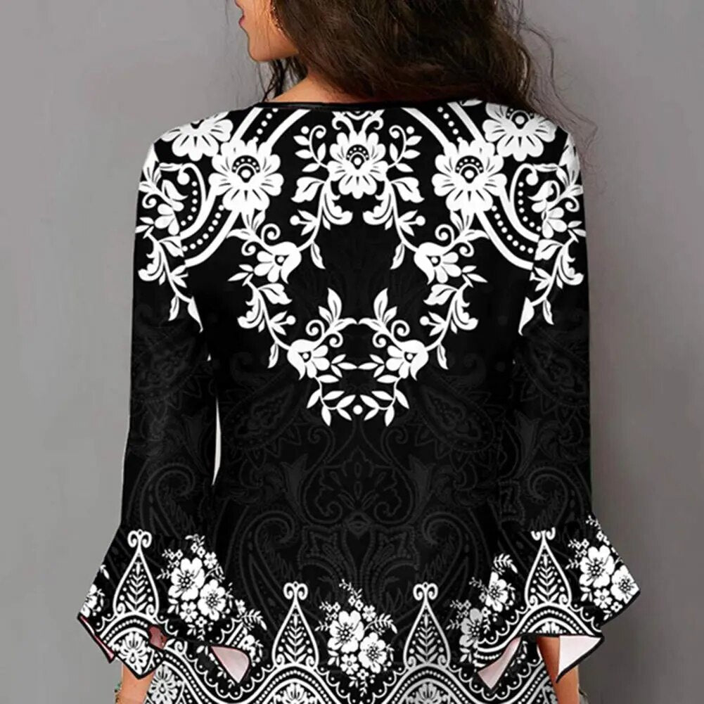 JuliaFashion - 2024 Vintage Gradient Color Streetwear