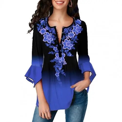 JuliaFashion - 2024 Vintage Gradient Color Streetwear