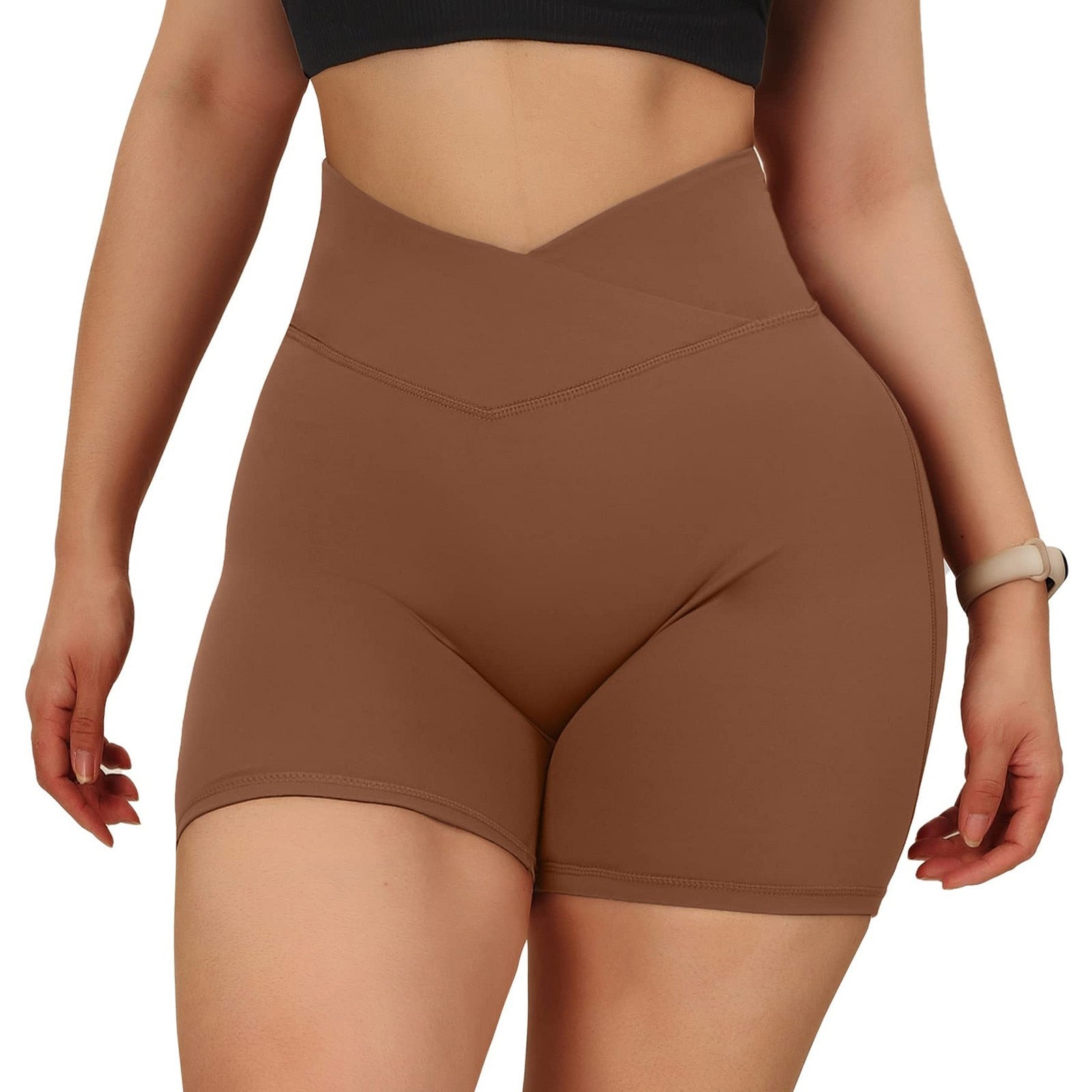 JuliaFashion-Butt Lifting High Waist Yoga Shorts