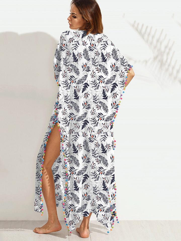 JuliaFashion - Washed Ashore High Slit Maxi Dress