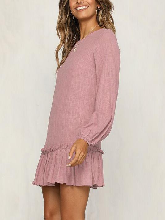 JuliaFashion - Weekend Getaway Ruffled Mini Dress