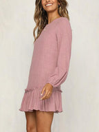 JuliaFashion - Weekend Getaway Ruffled Mini Dress