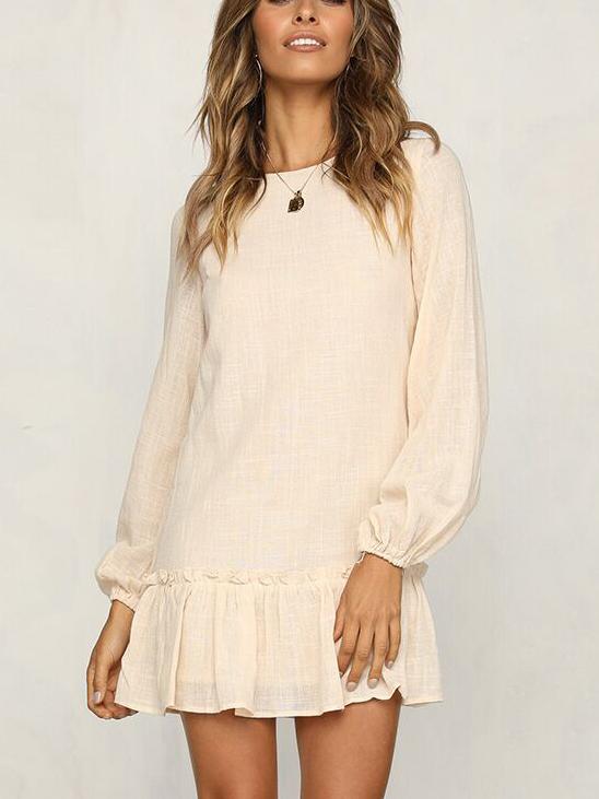 JuliaFashion - Weekend Getaway Ruffled Mini Dress