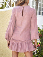 JuliaFashion - Weekend Getaway Ruffled Mini Dress