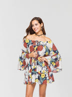JuliaFashion - Without You Floral Off The Shoulder Dress