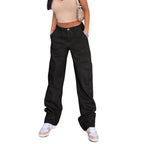 JuliaFashion - 2024  Solid Color Wide Leg Daily Trousers