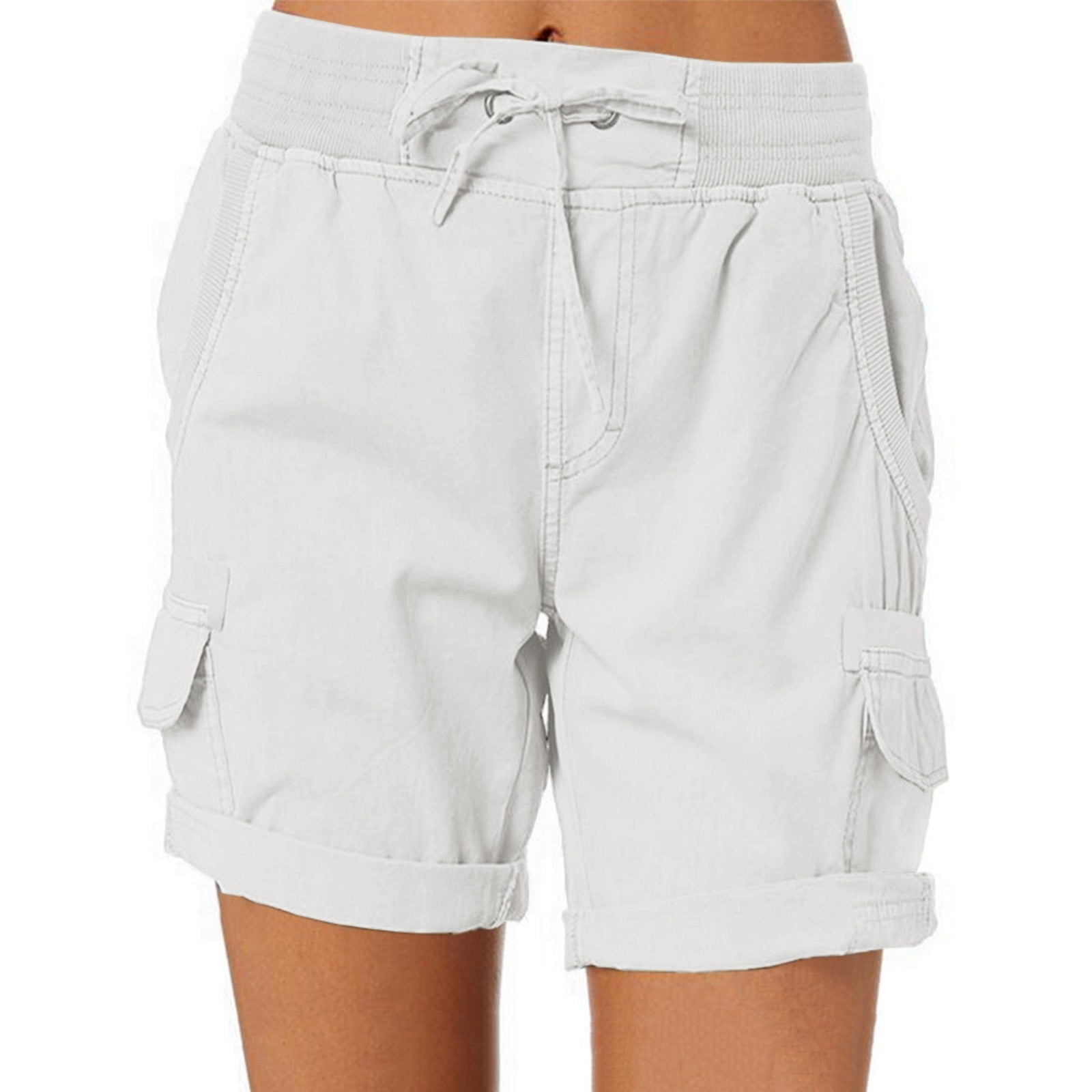 JuliaFashion-Cargo Shorts Women Loose With Pockets Short