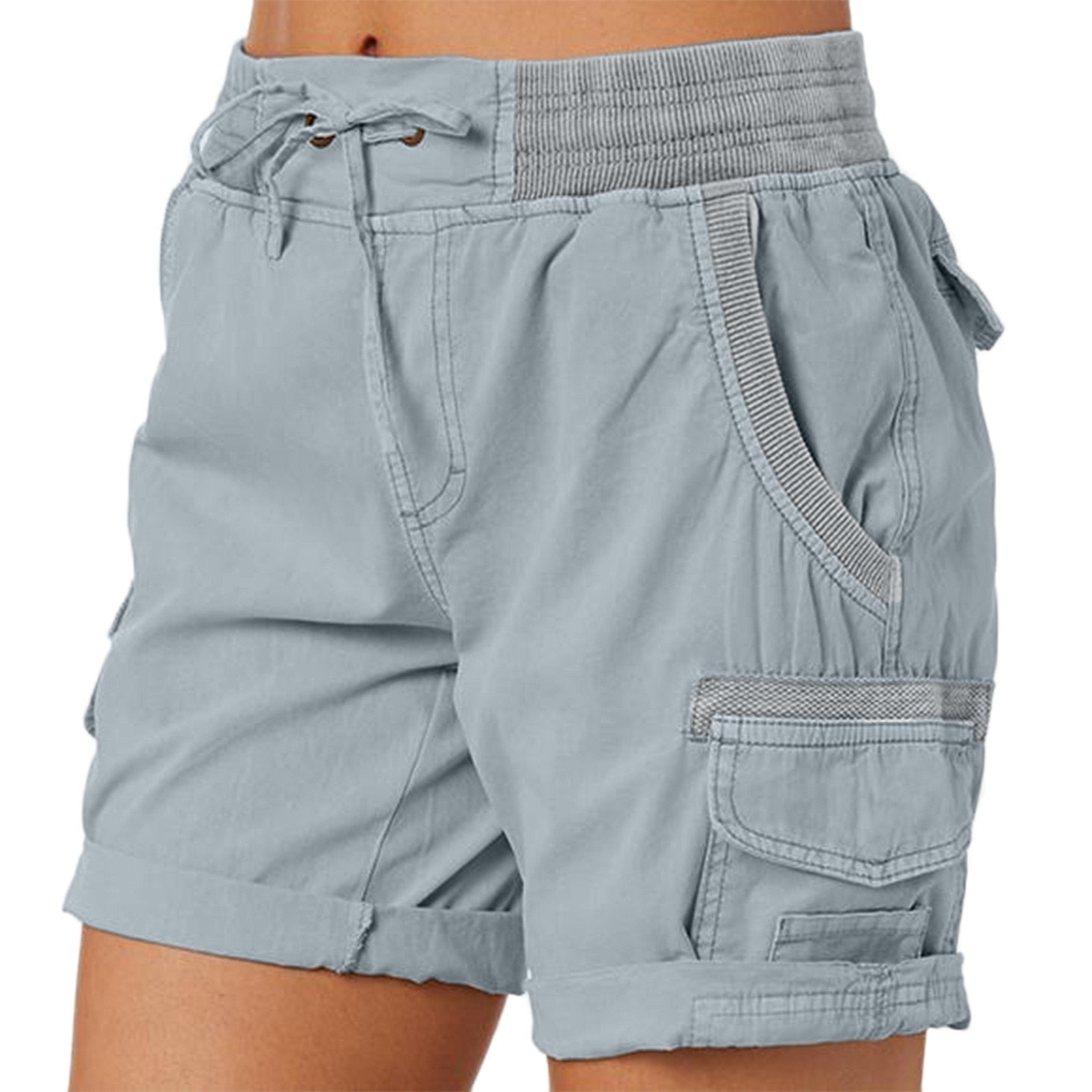 JuliaFashion-Cargo Shorts Women Loose With Pockets Short