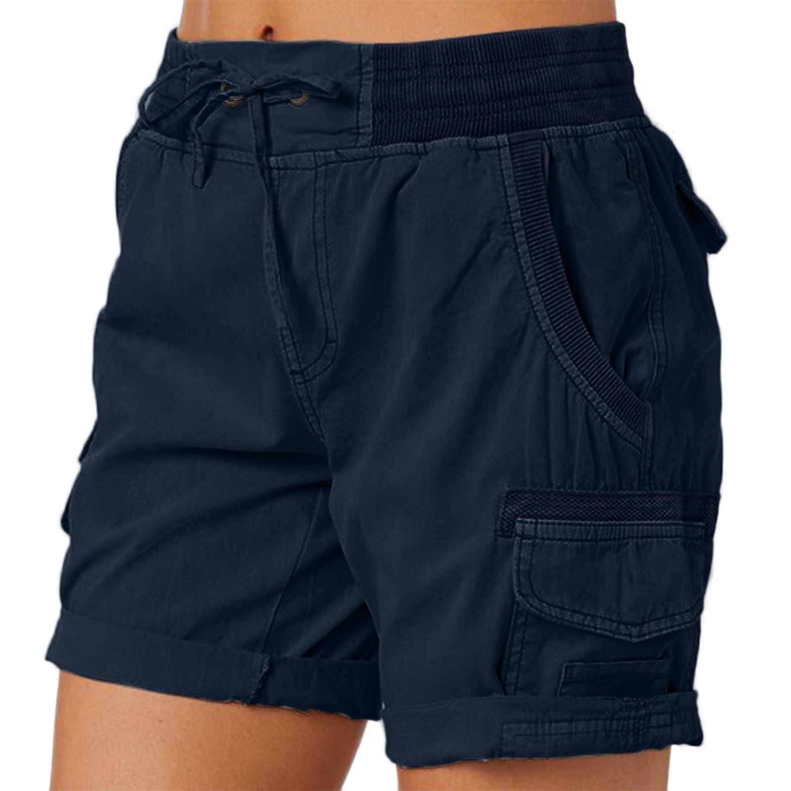 JuliaFashion-Cargo Shorts Women Loose With Pockets Short