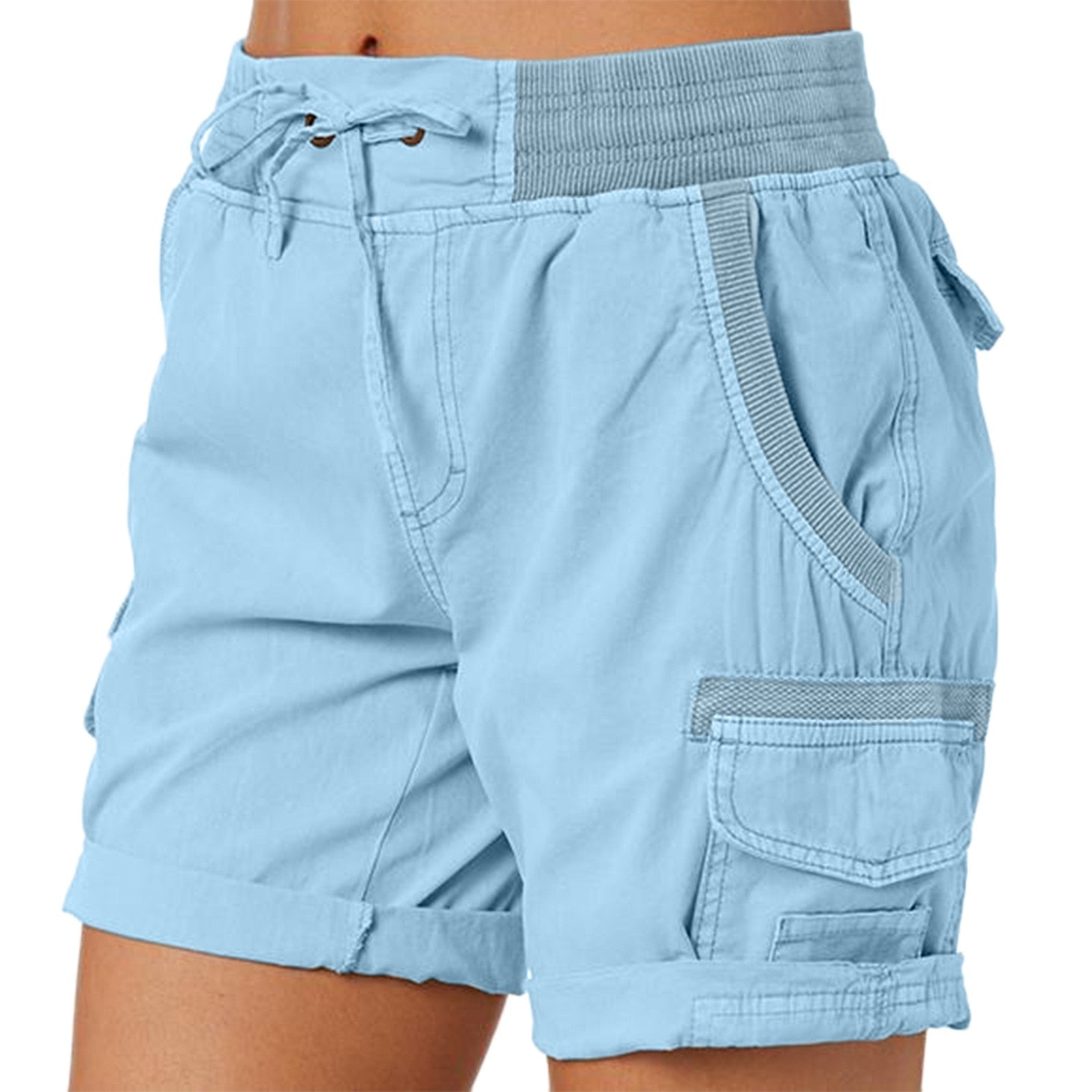 JuliaFashion-Cargo Shorts Women Loose With Pockets Short