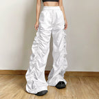 JuliaFashion - 2024 Streetwear Wide Leg Cargo Trousers