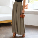 JuliaFashion-Bohemian Summer Elastic Waist Pants