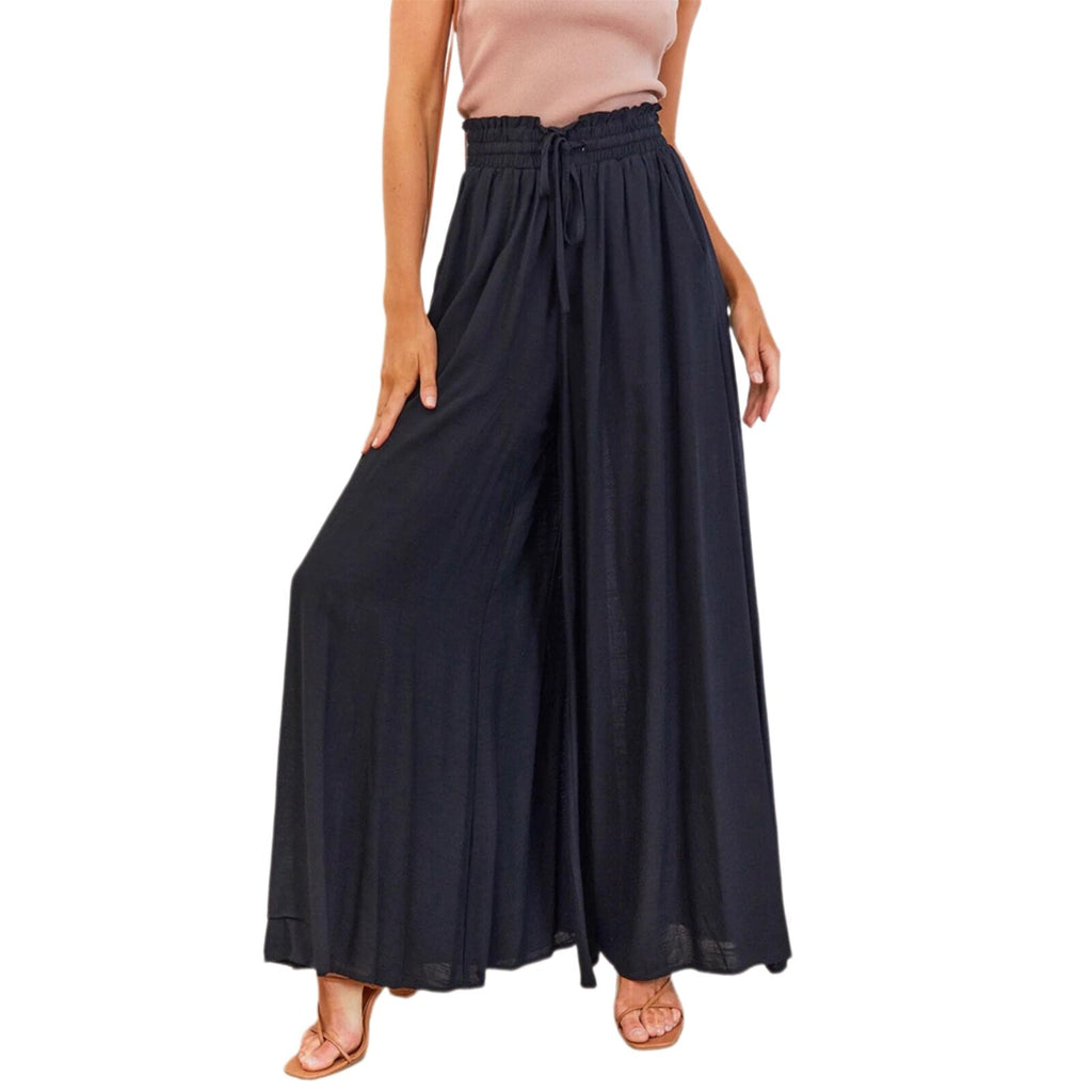 JuliaFashion-Bohemian Summer Elastic Waist Pants
