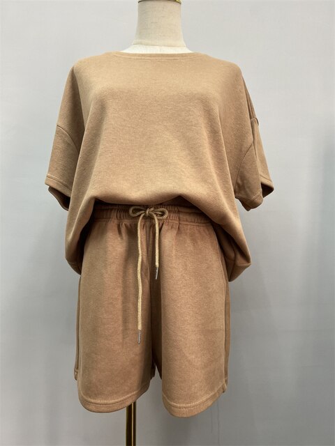 JuliaFashion-High Quality Hoodies Tracksuits 2 Piece Set