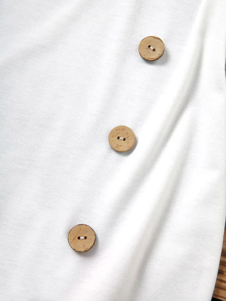 JuliaFashion-Elegant Lace Asymmetrical Neck Blouses