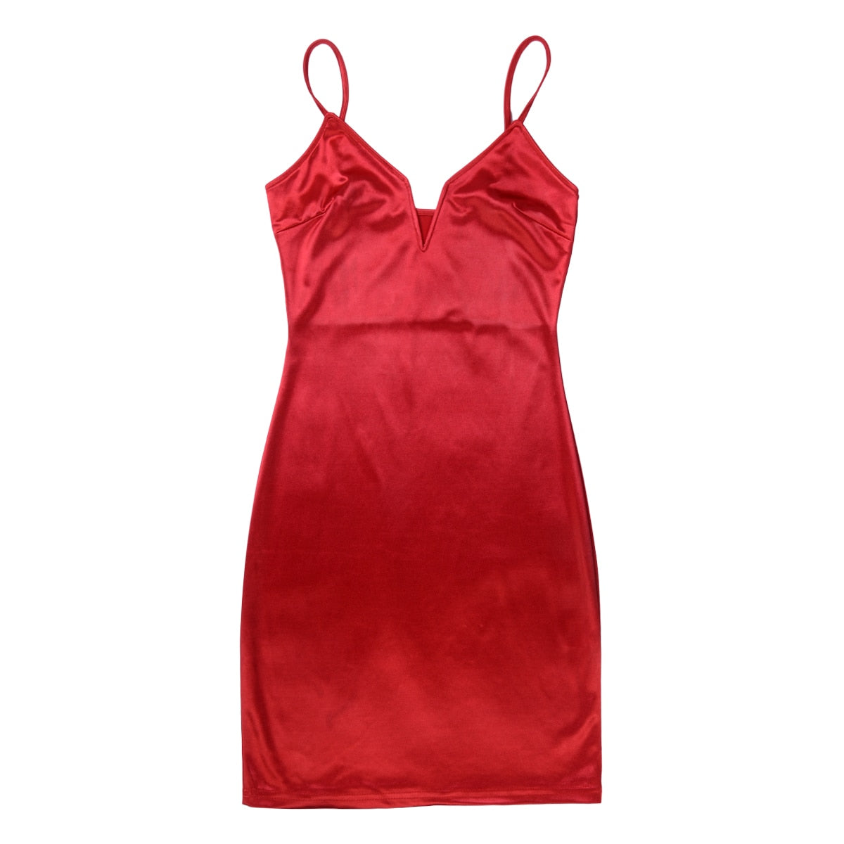 JuliaFashion - 2024  Solid Color Spaghetti Strap Party Club Mini Dresses