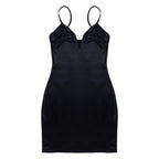 JuliaFashion - 2024  Solid Color Spaghetti Strap Party Club Mini Dresses