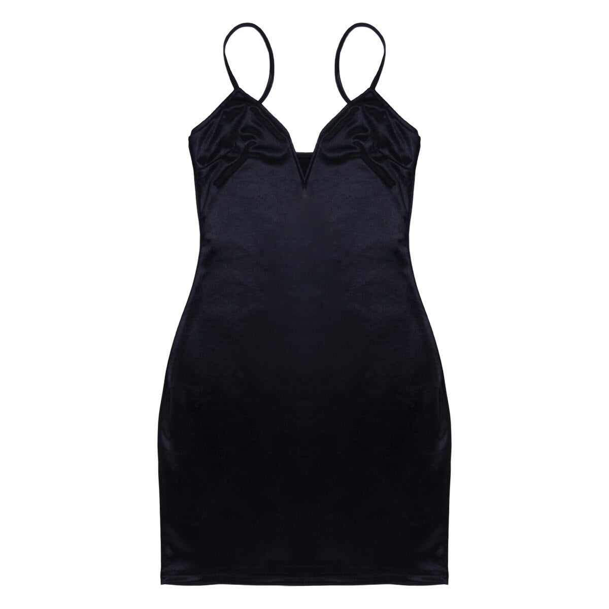 JuliaFashion - 2024  Solid Color Spaghetti Strap Party Club Mini Dresses