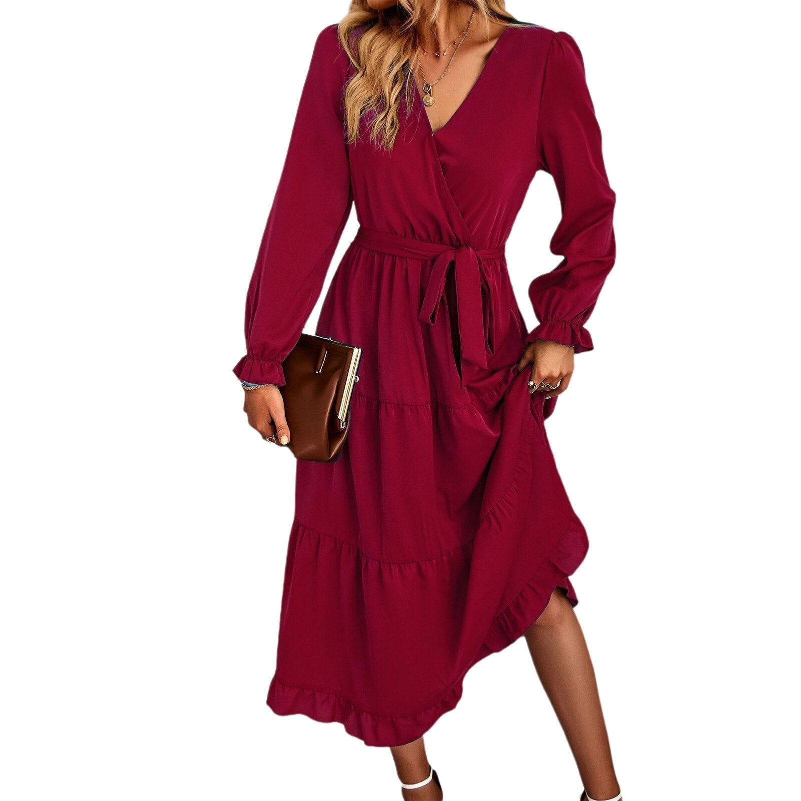 JuliaFashion - Vintage Streetwear Loose Casual Midi Dress