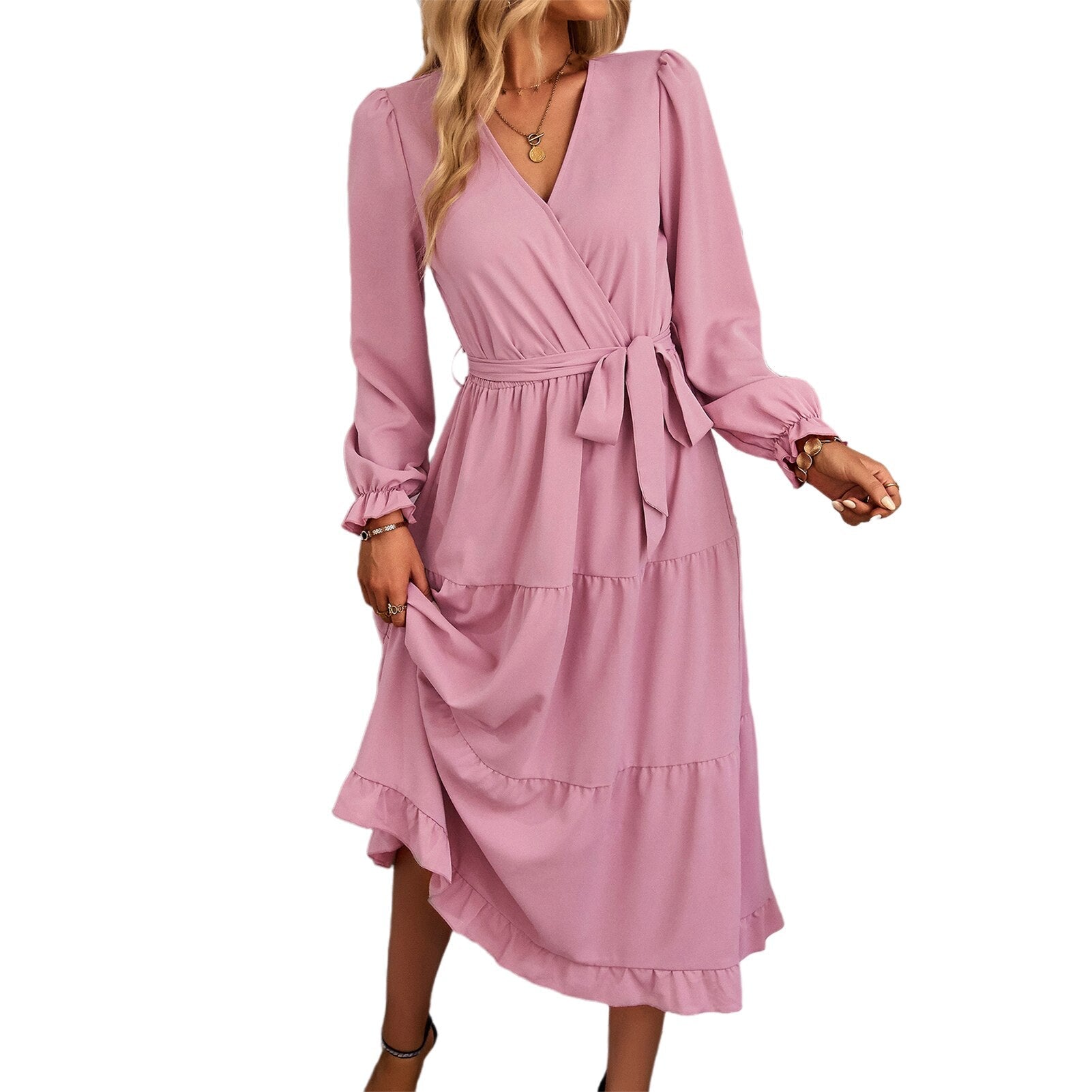 JuliaFashion - Vintage Streetwear Loose Casual Midi Dress