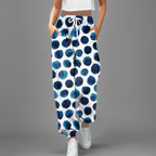 JuliaFashion-Polka Dot Printed Sports Harajuku Trousers