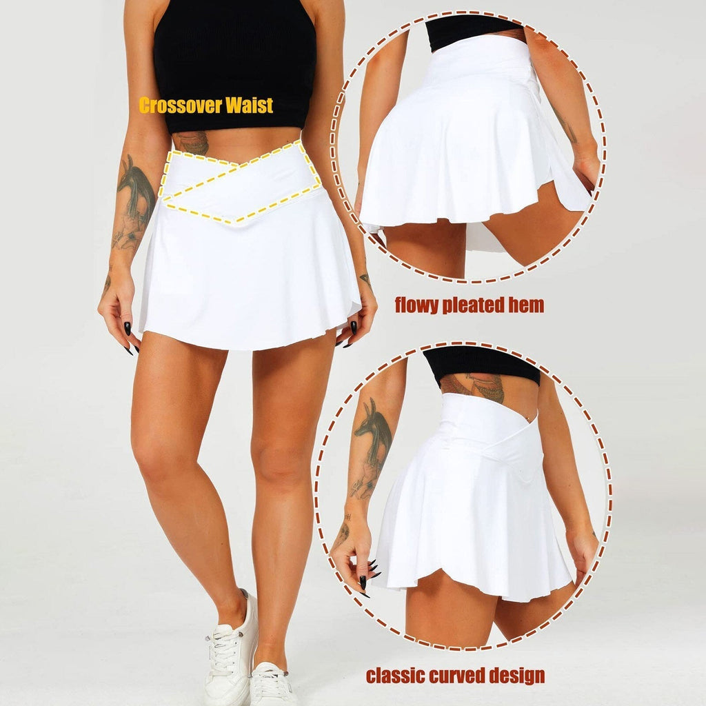 JuliaFashion-Flowy Butterfly Athletic Running Shorts