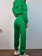 JuliaFashion - 2024 Sports Sweatshirt Two Piece Set