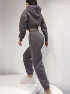 JuliaFashion - 2024 Sports Sweatshirt Two Piece Set