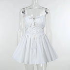 Dark Gothic Spaghetti Strap Elegant Grunge Ruched Bandage Punk Steampunk Outfit