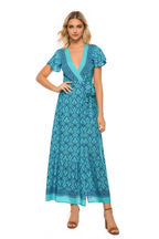 JuliaFashion-Boho Chic Summer Wrap Long Dress