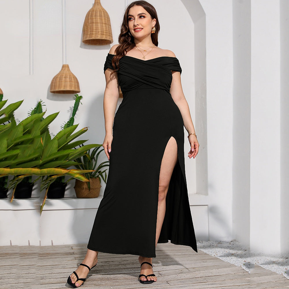 JuliaFashion - 2024 Sexy Off-Shoulder High Waist Prom Midi Dresses