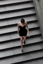 Aarohi Crystal Stylish Mesh Mini Dress